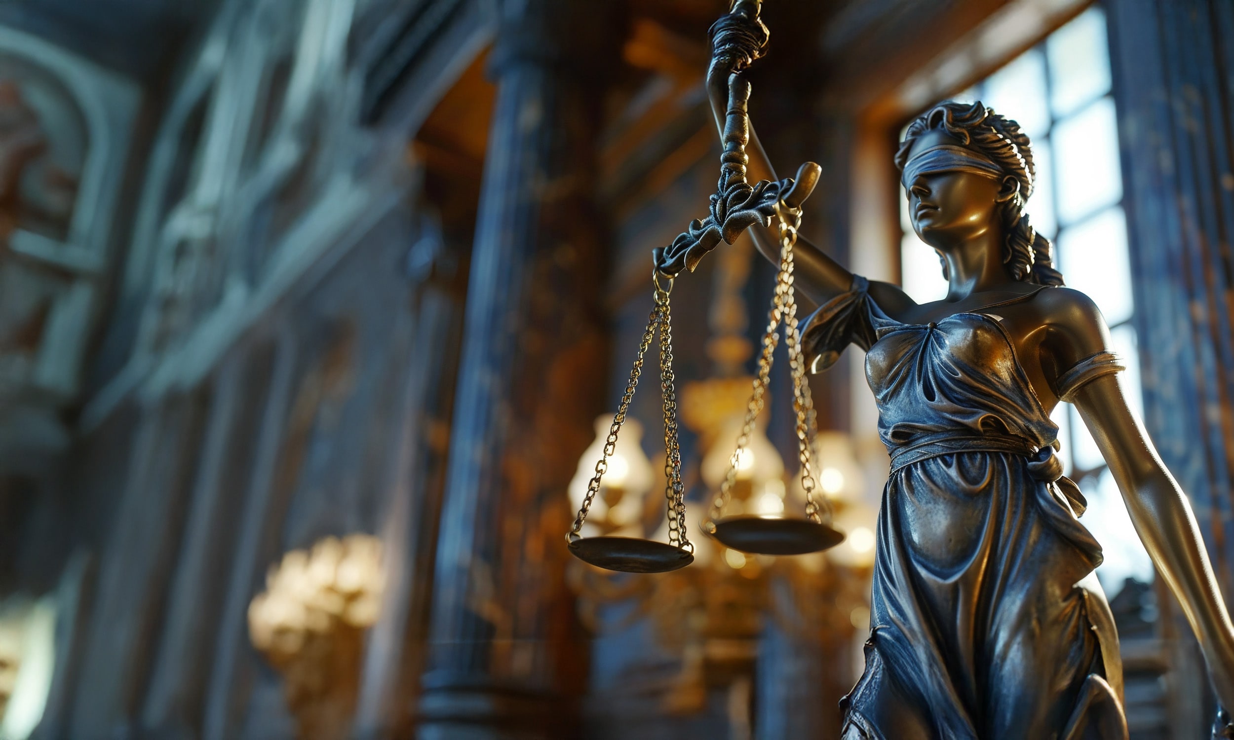 Legal justice scales representing mass tort and personal injury law